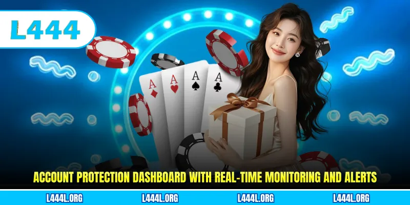 Account protection dashboard with real-time monitoring and alerts