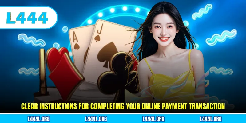 Clear instructions for completing your online payment transaction