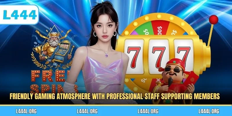 Friendly gaming atmosphere with professional staff supporting members
