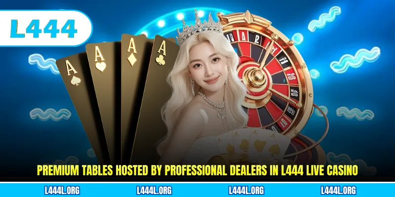 Premium tables hosted by professional dealers in L444 live casino