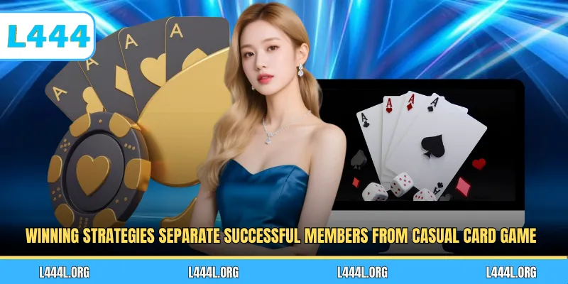 Winning strategies separate successful members from casual card game